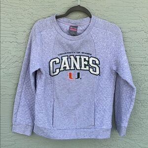 University Of Miami Hurricanes Sweatshirt Sz S